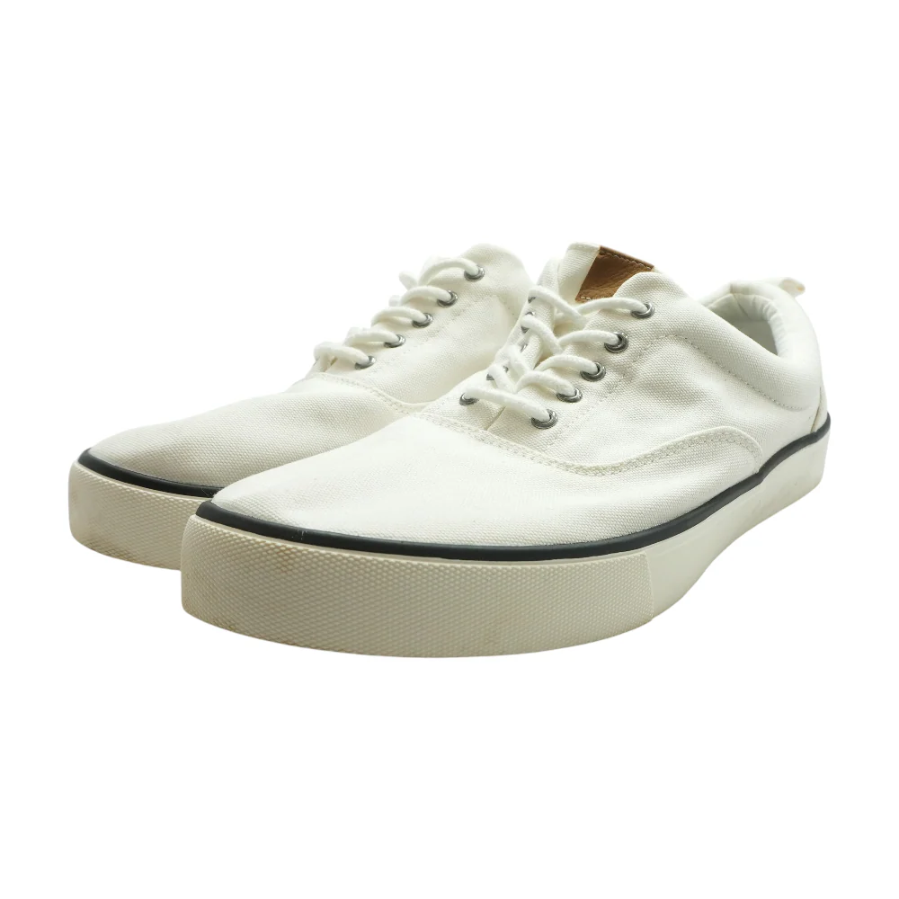 White Low-Top Athletic Shoes