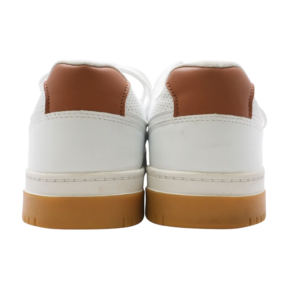 White Low-Top Athletic Shoes - Image 2