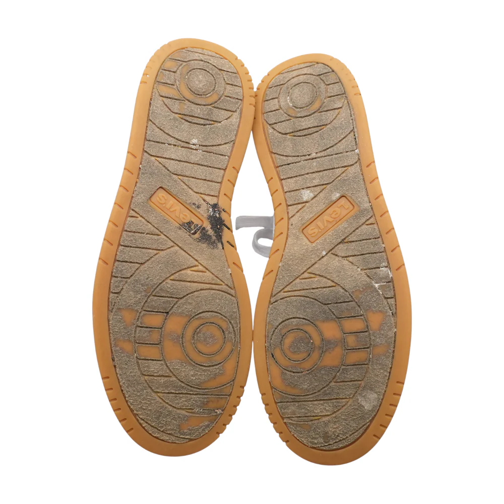White Low-Top Athletic Shoes - Image 3