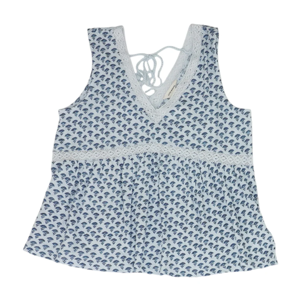 Blue Abstract Blouse
