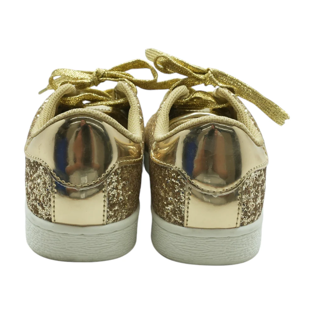 Gold Low-Top Athletic Shoes - Image 2
