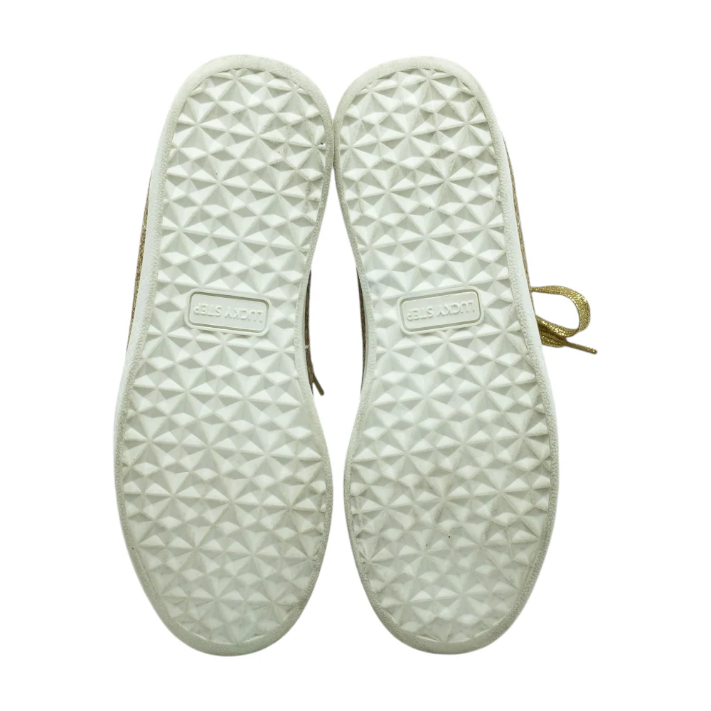 Gold Low-Top Athletic Shoes - Image 3