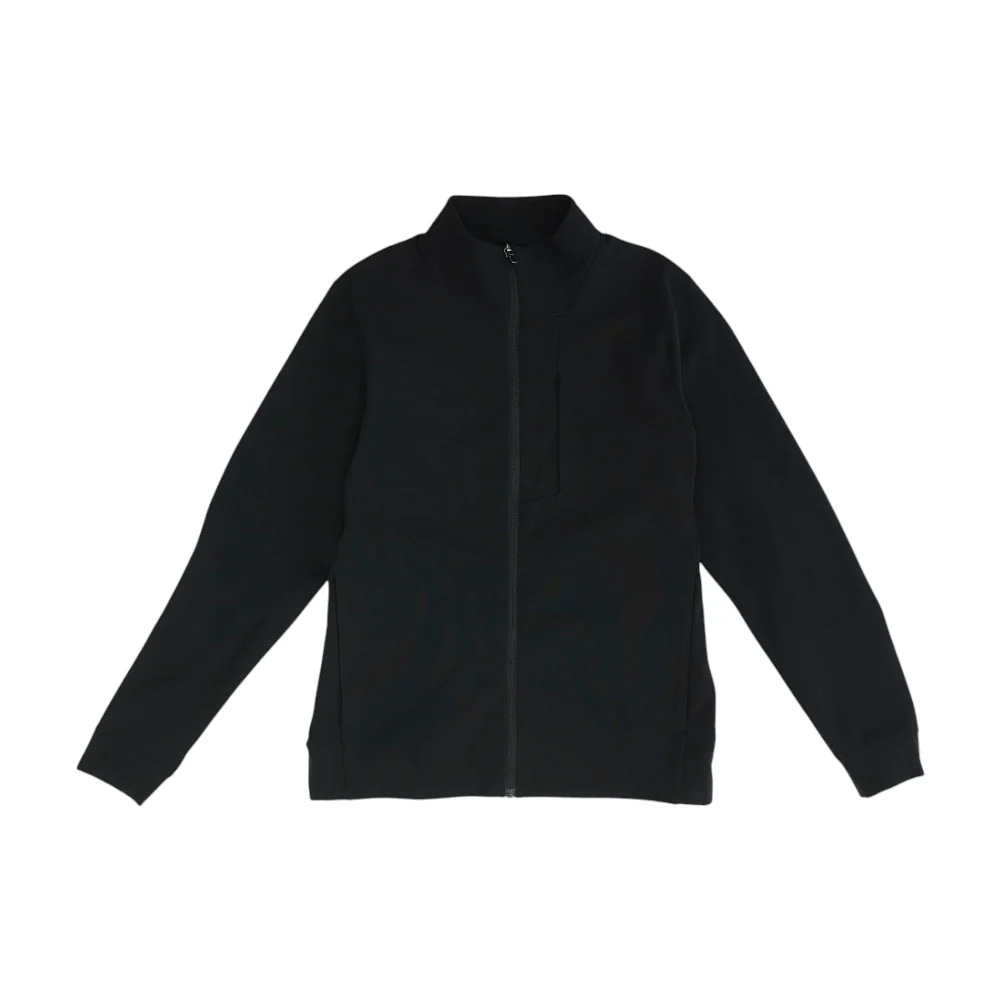Black Solid Active Jacket