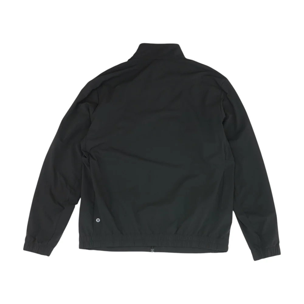 Black Solid Active Jacket - Image 2