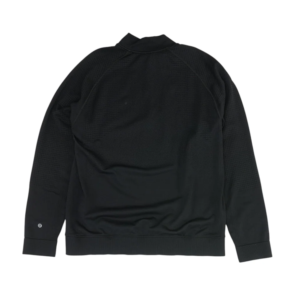 Black Solid 1/4 Zip Pullover - Image 2