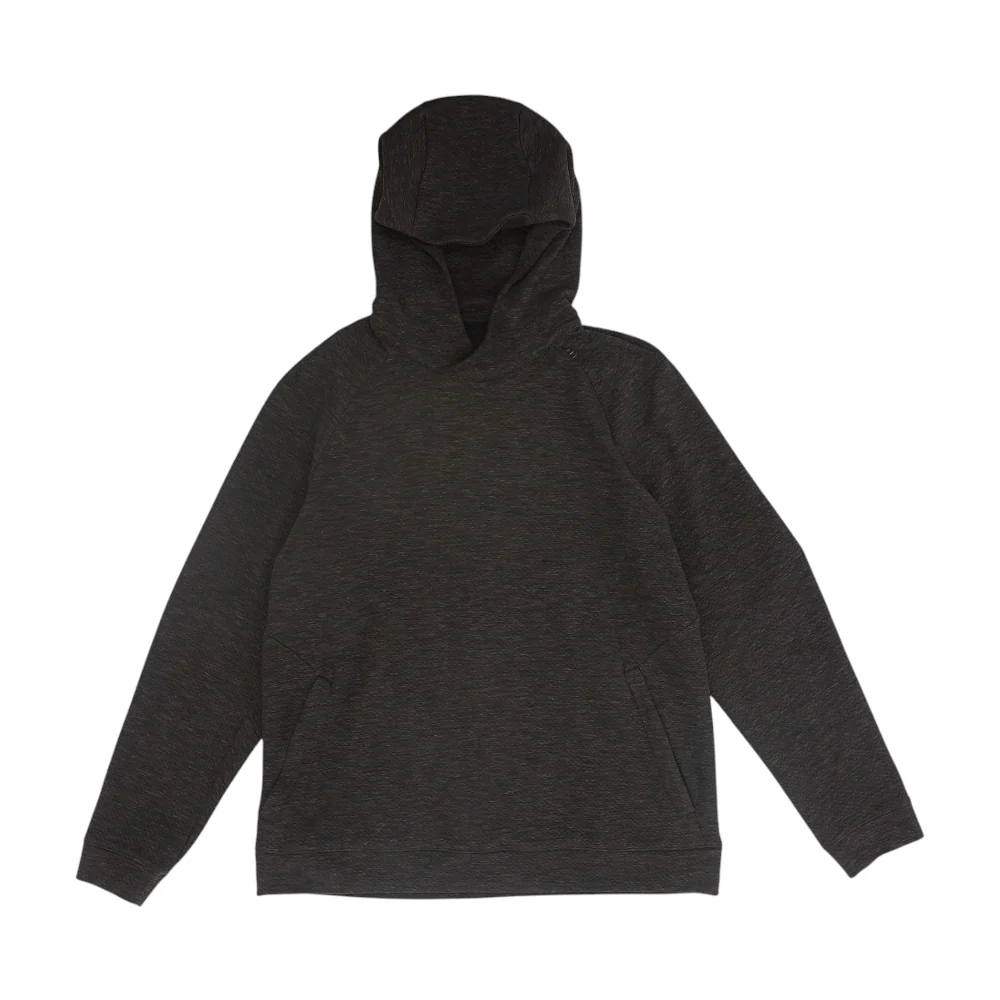 Brown Solid Hoodie Pullover