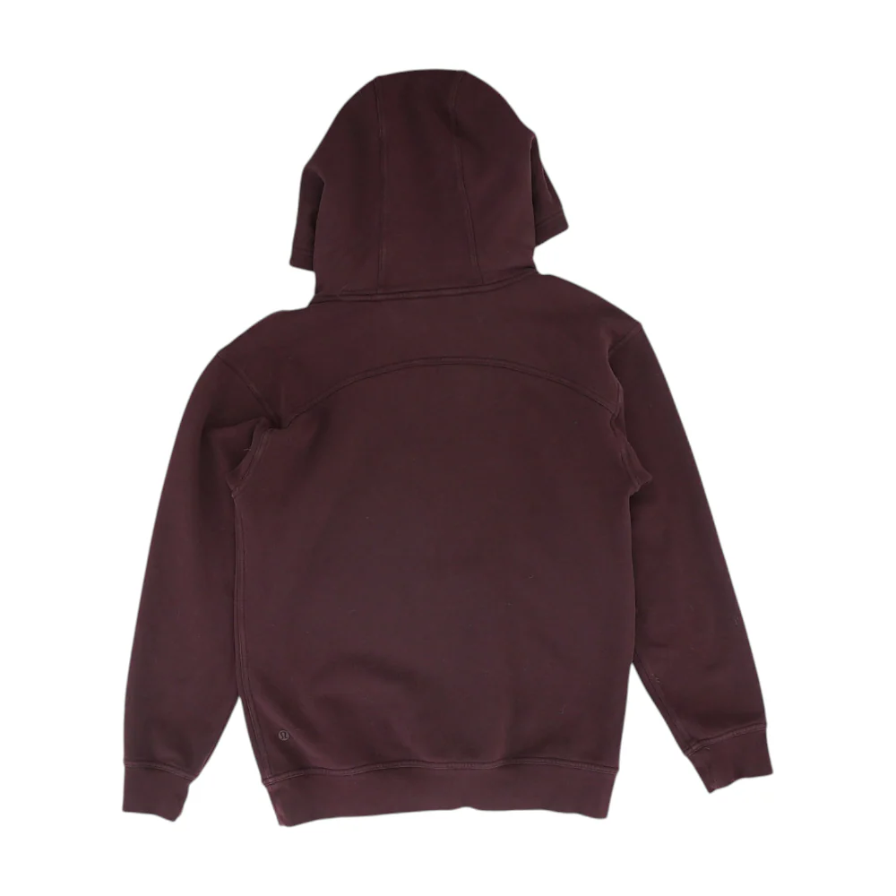 Maroon Solid Hoodie Pullover - Image 2