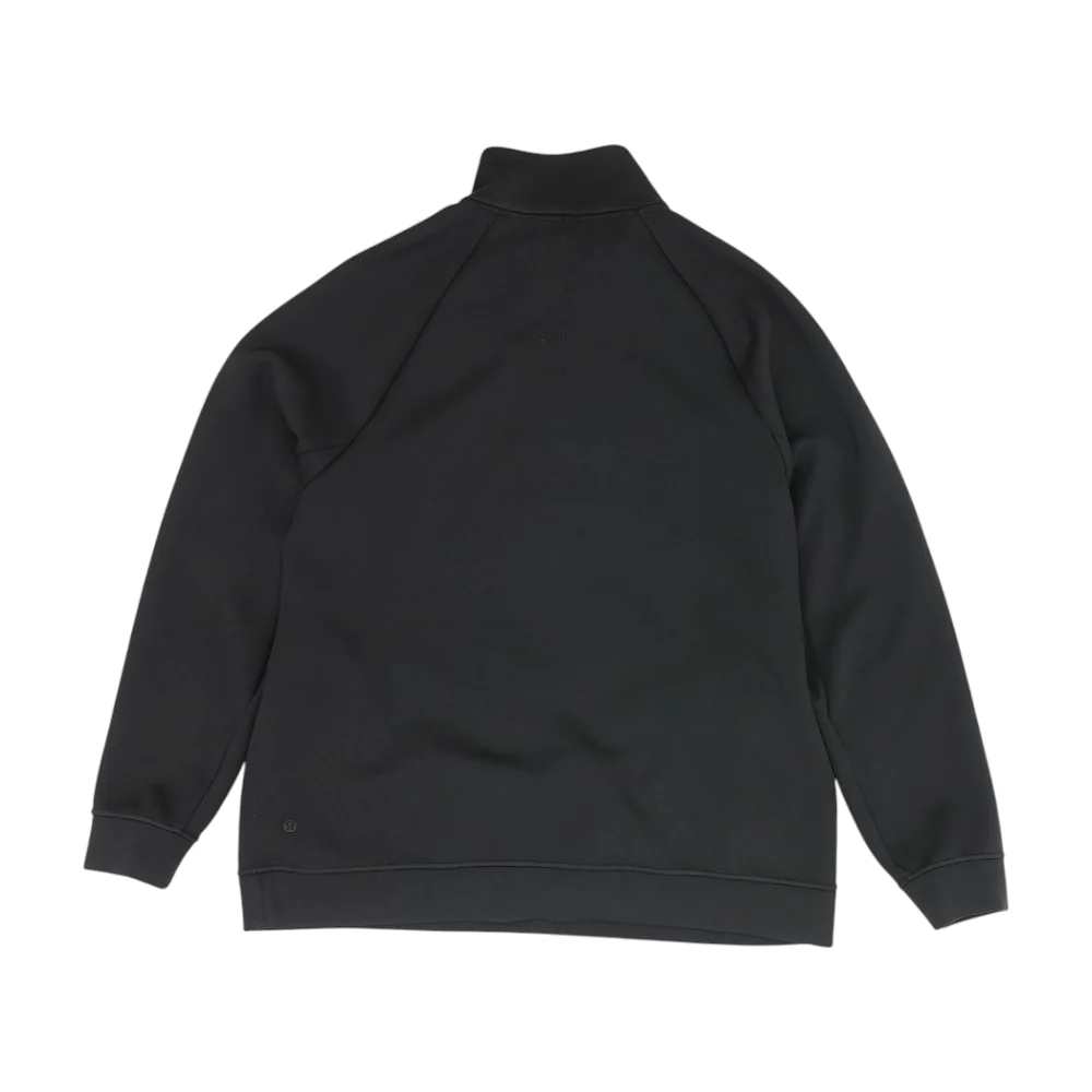 Black Solid 1/4 Zip Pullover - Image 2