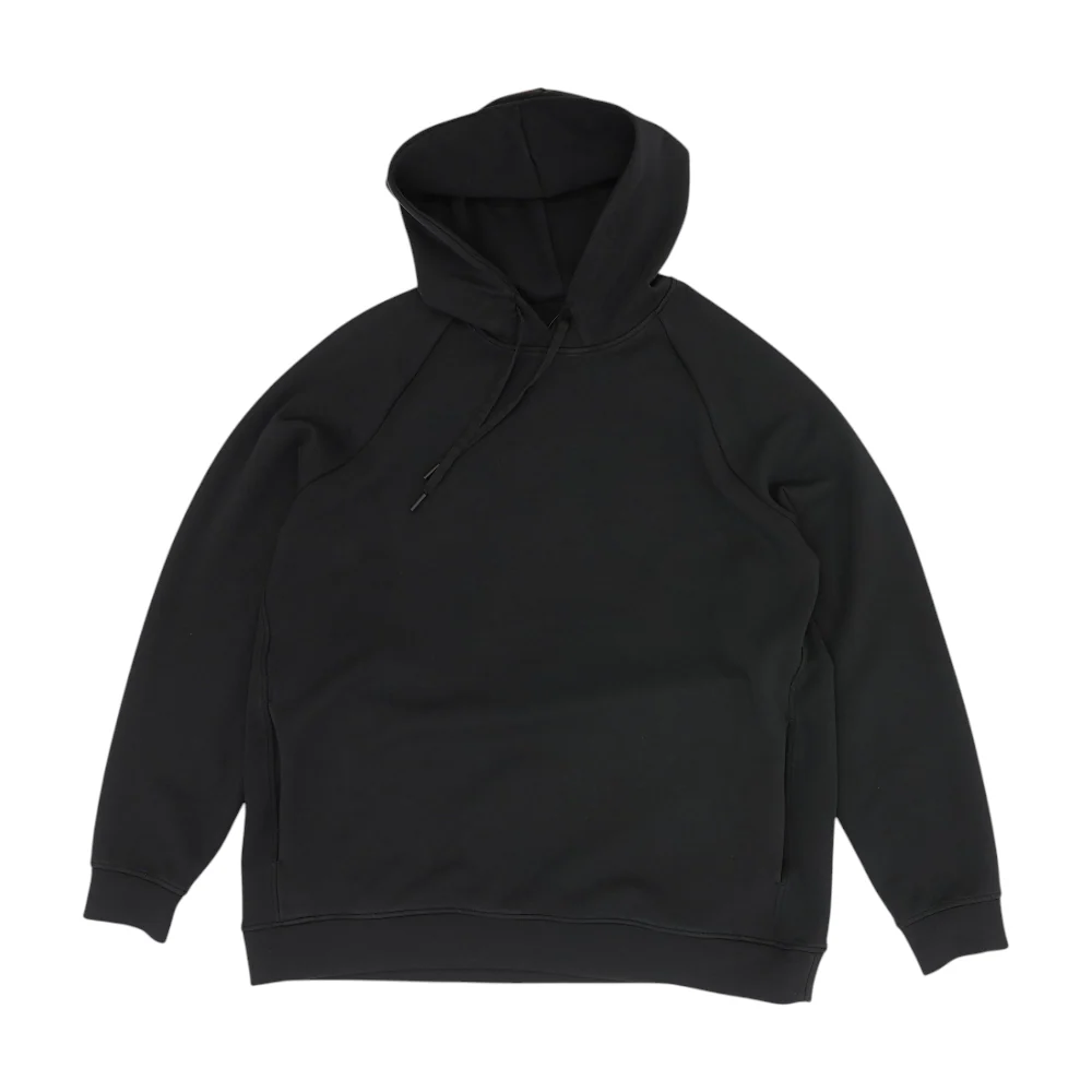Black Solid Hoodie Pullover