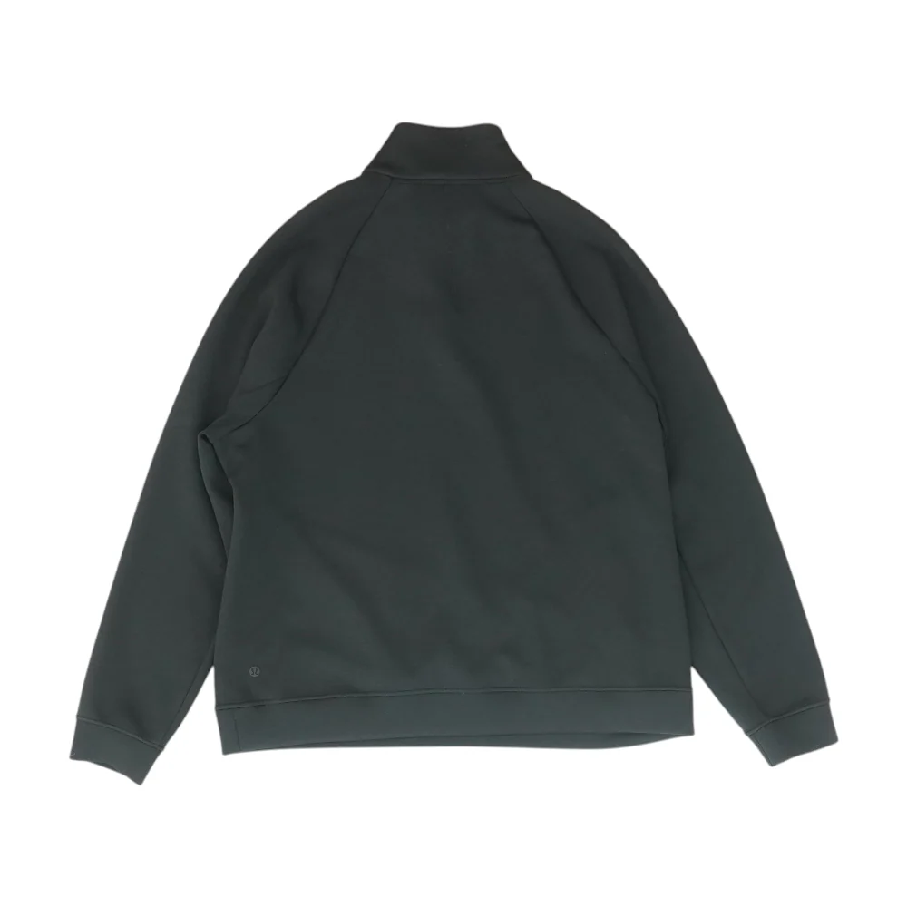 Black Solid 1/4 Zip Pullover - Image 2