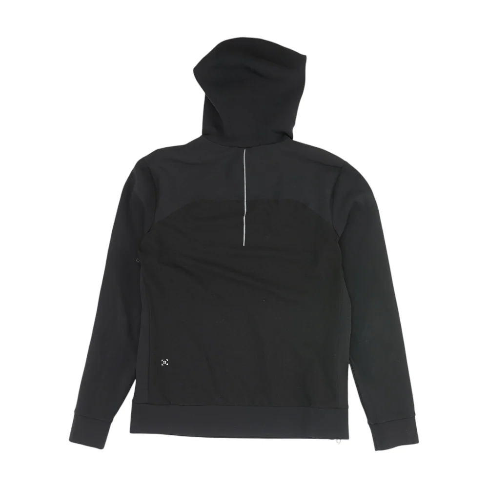 Black Solid Hoodie Pullover - Image 2