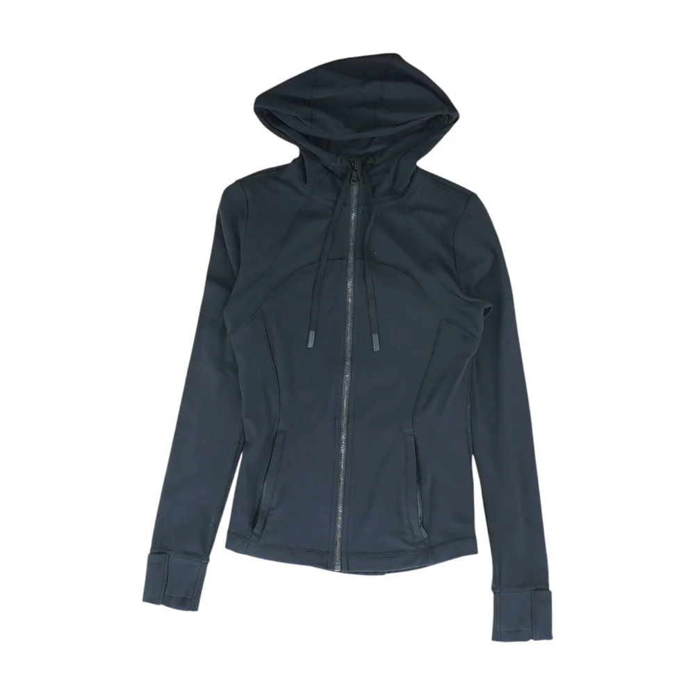 Black Solid Active Jacket