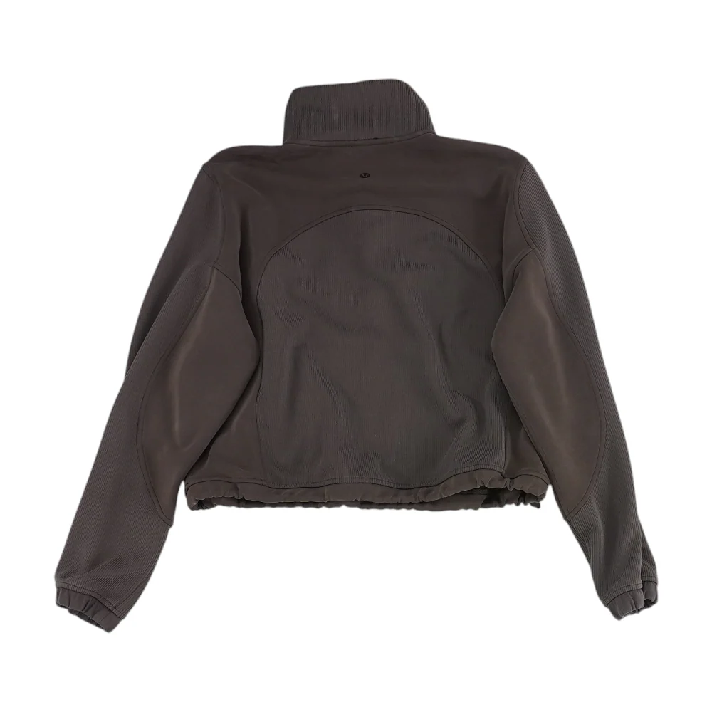 Brown Solid 1/4 Zip Pullover - Image 2