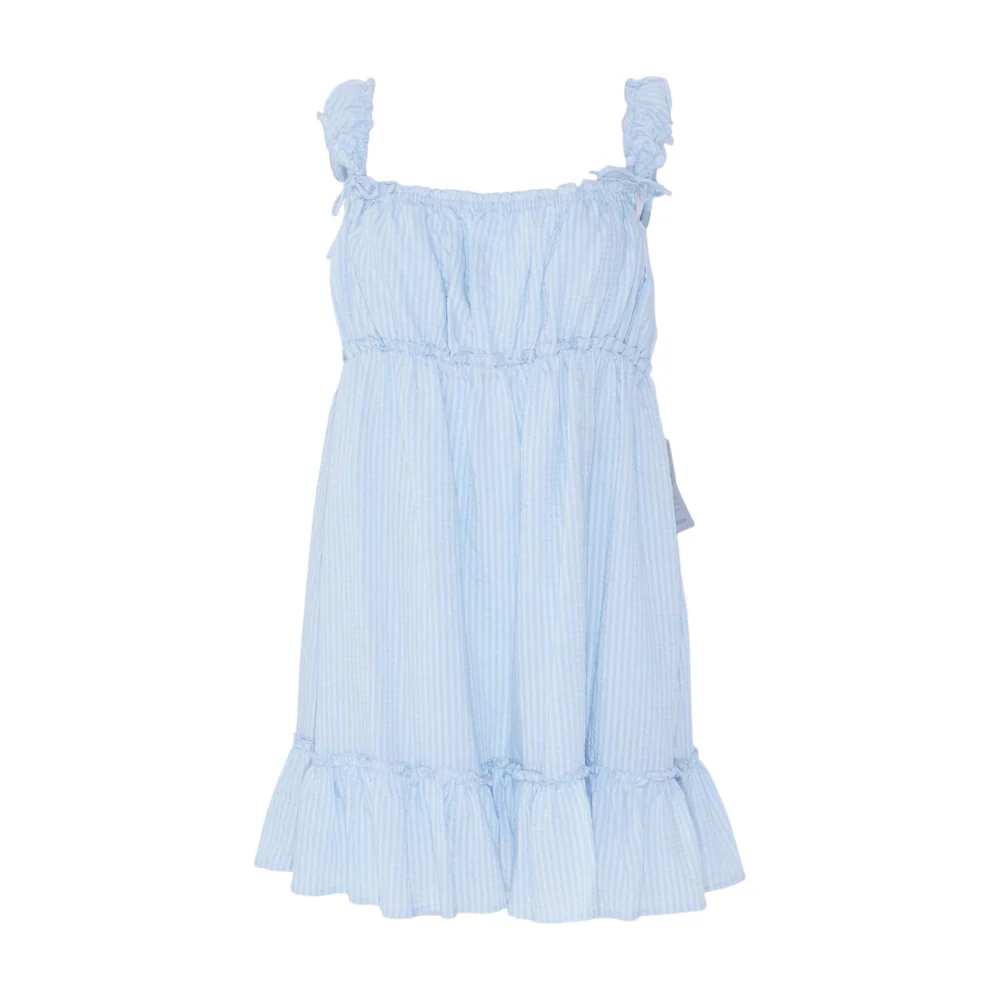 Blue Striped Mini Dress
