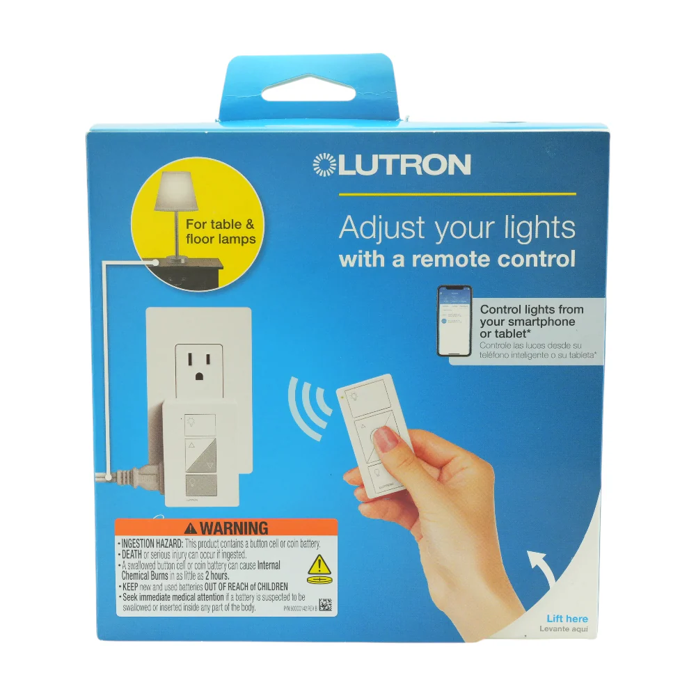 White Caseta Caseta P-PKG1P-WH Dimmer Kit for Table and Floor Lamps