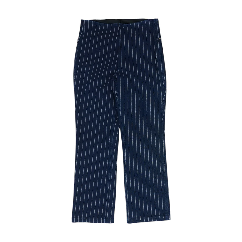 Blue Striped Regular Jeans