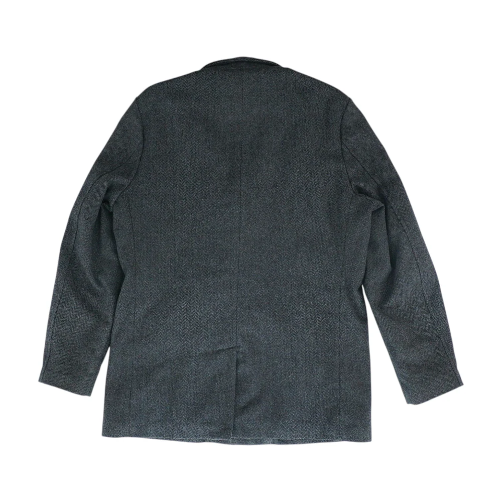 Gray Herringbone Coat - Image 2