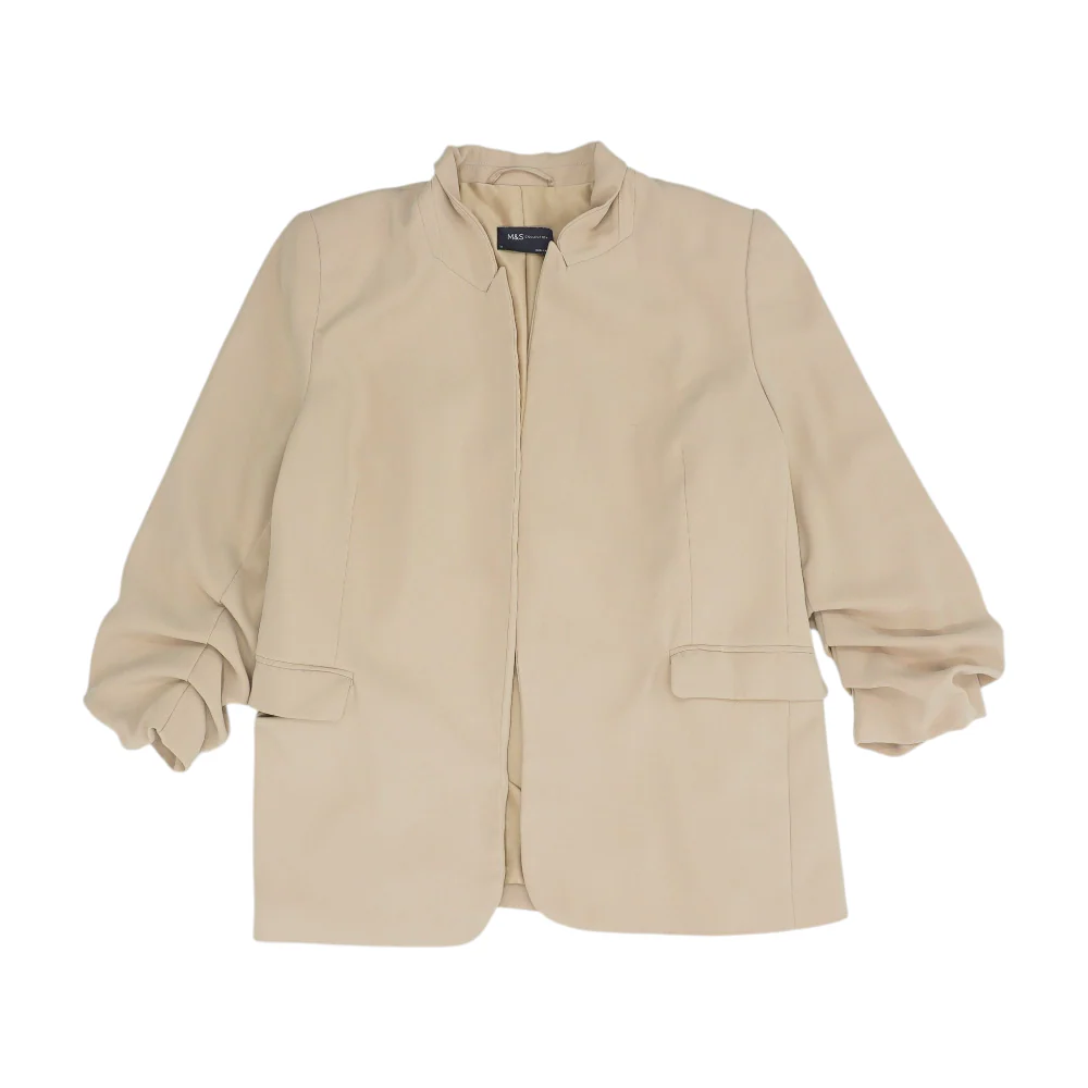 Tan Solid Blazer