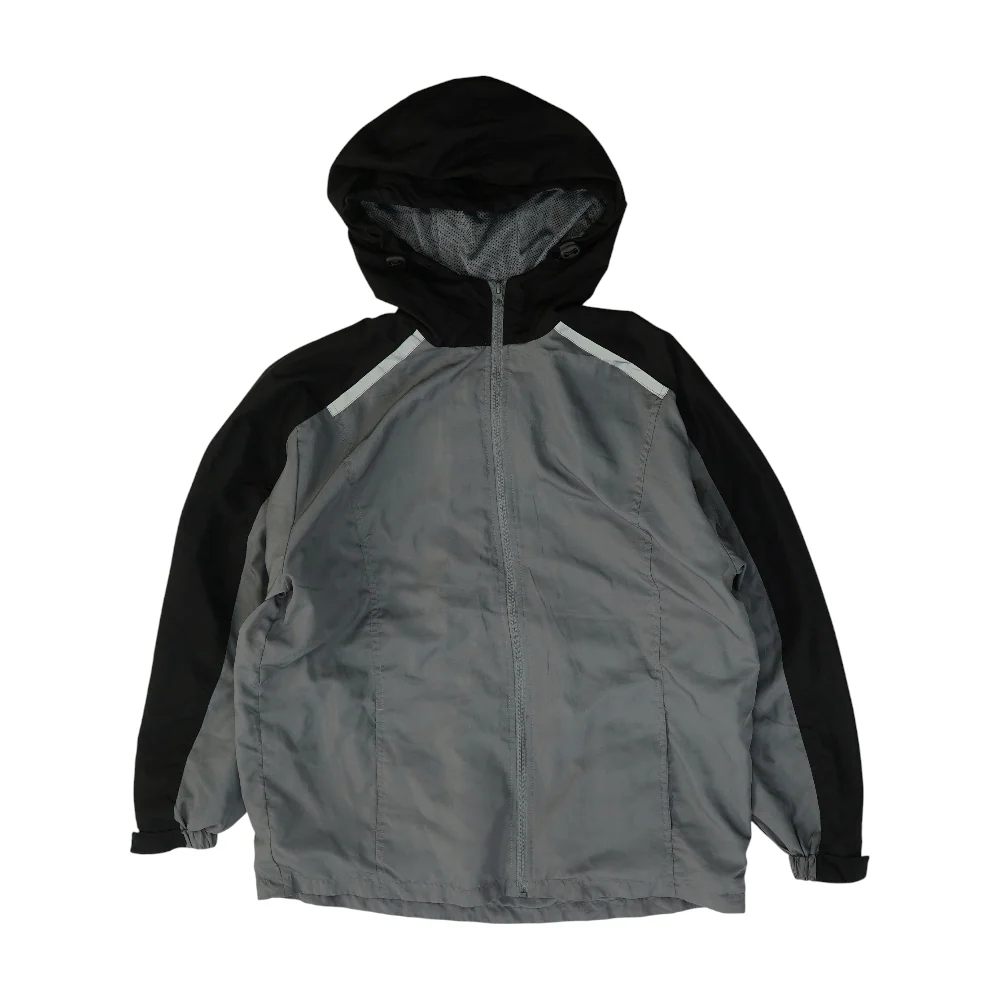 Gray Color Block Jacket