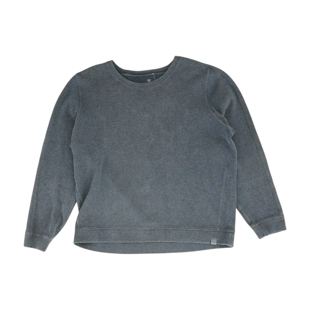 Navy Solid Sweatshirt Pullover