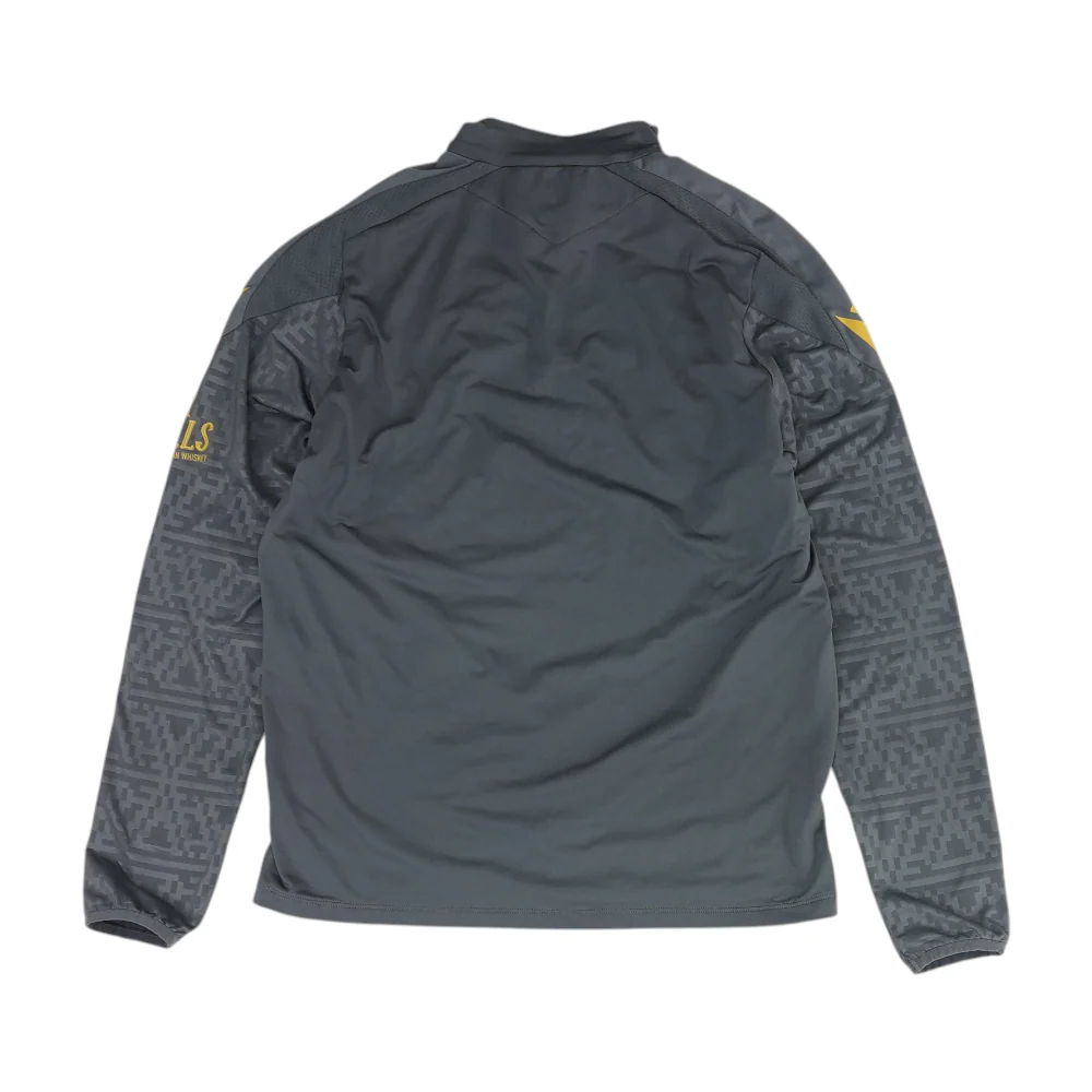 Gray Color Block 1/4 Zip Pullover - Image 2