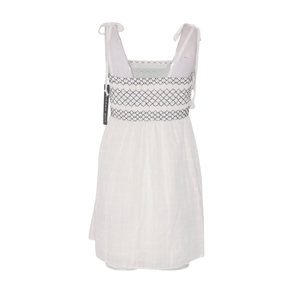 White Abstract Mini Dress - Image 2