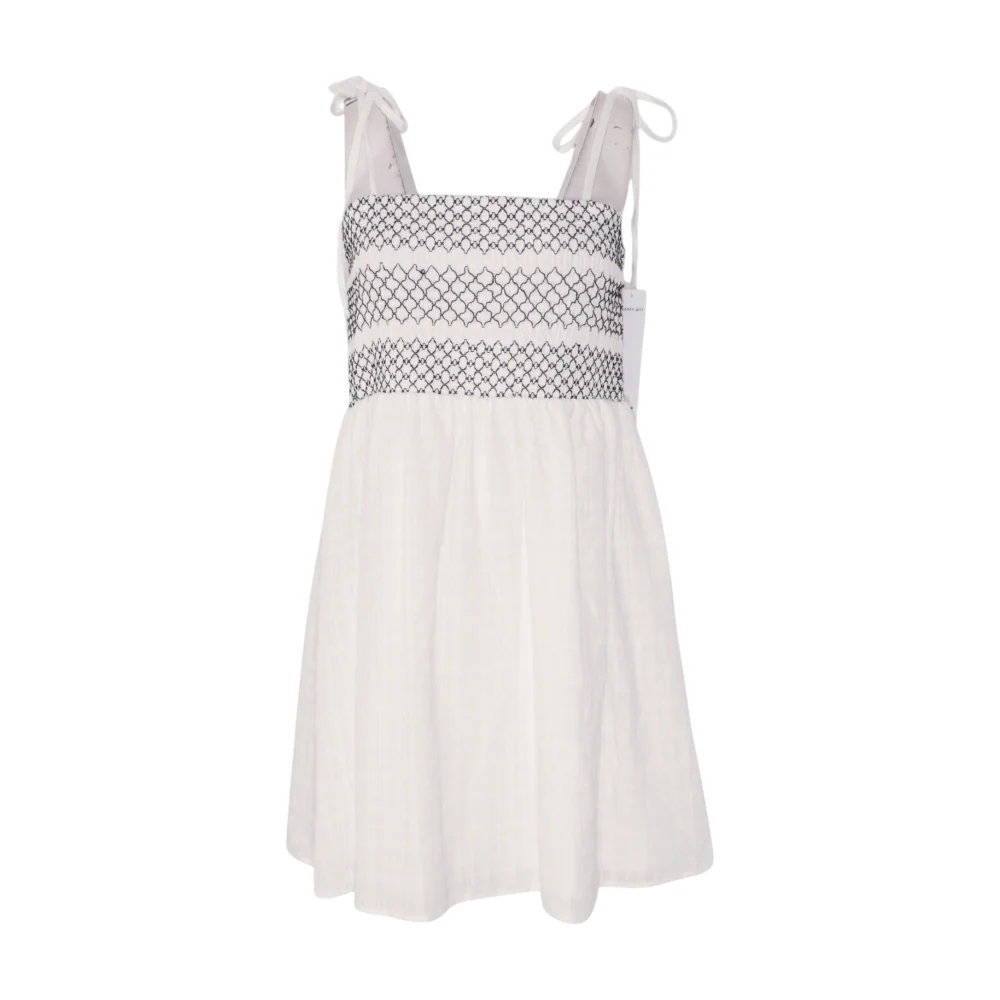 White Abstract Mini Dress