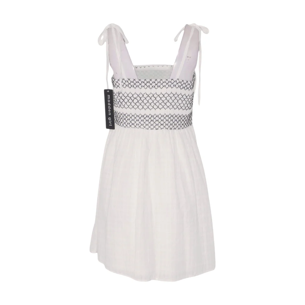 White Abstract Mini Dress - Image 2
