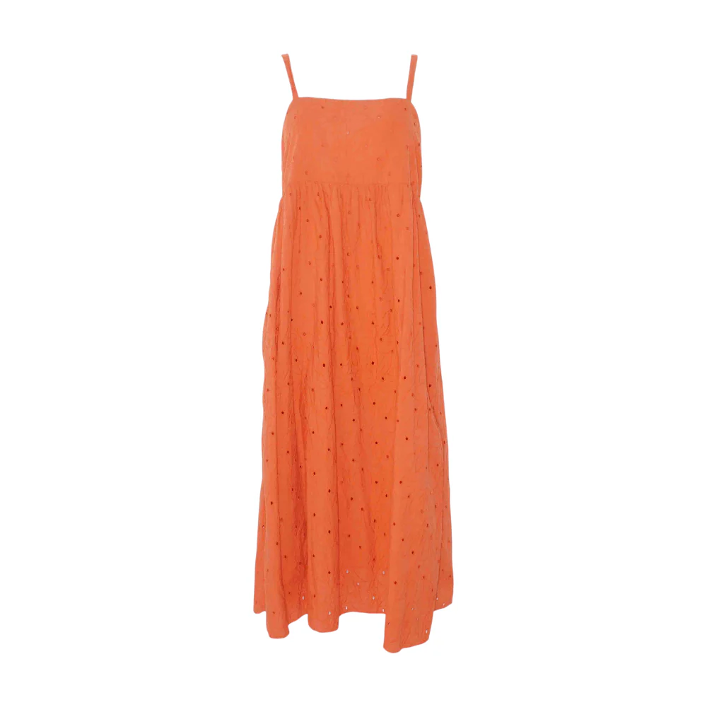Orange Midi Dress