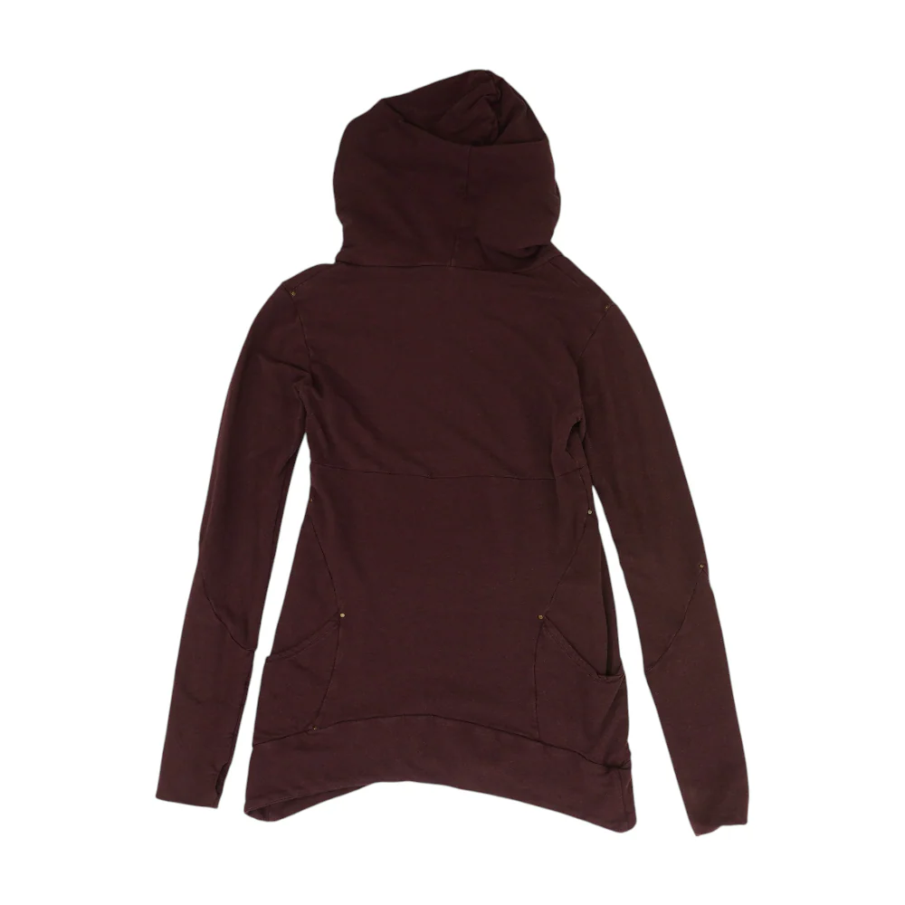 Purple Solid Hoodie Pullover - Image 2
