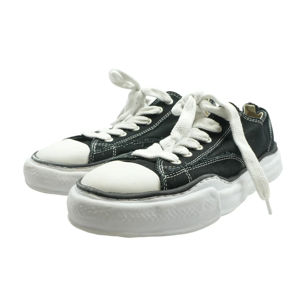 Black "PETERSON" OG Sole Canvas Low-top Sneaker