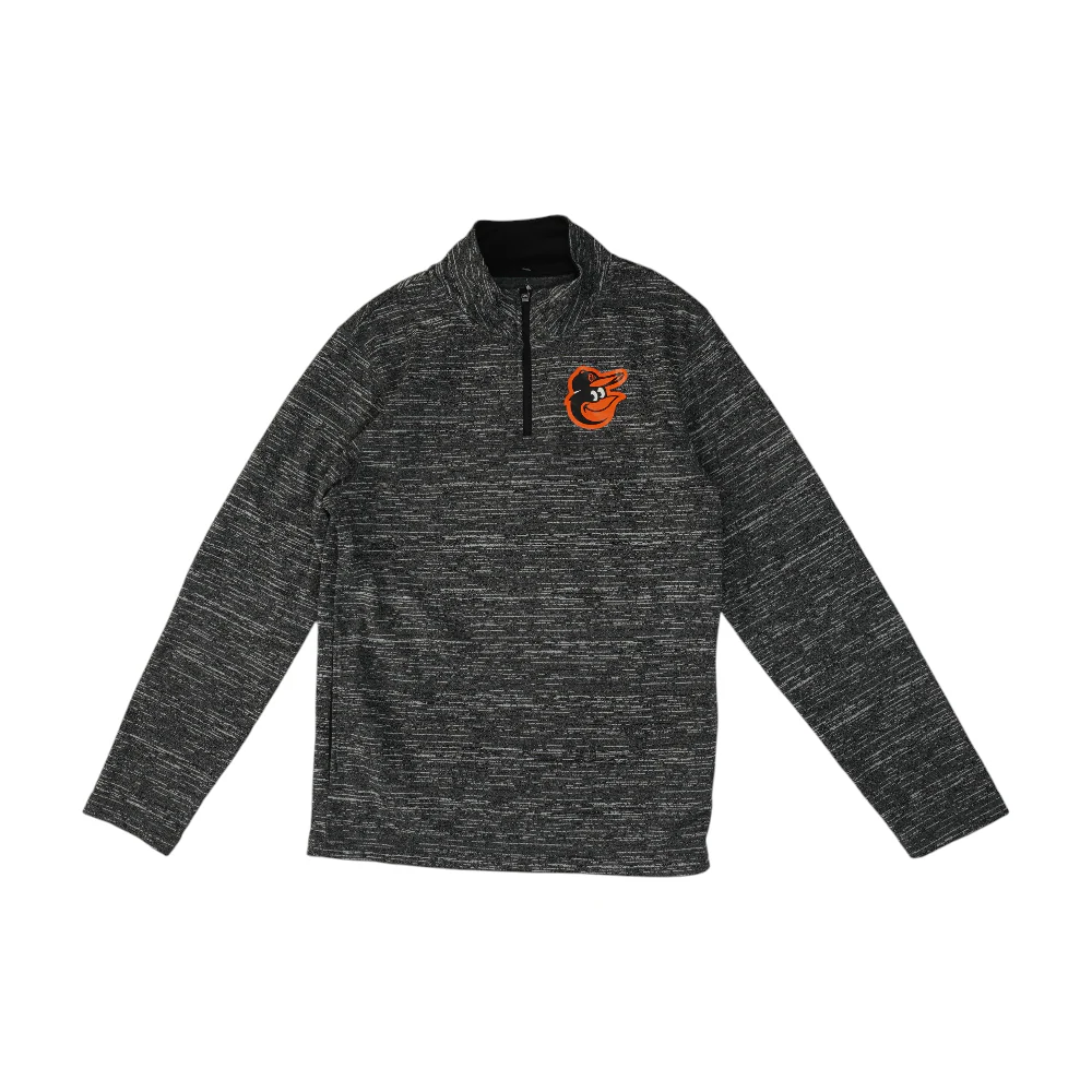 Gray Baltimore Orioles Graphic 1/4 Zip Pullover