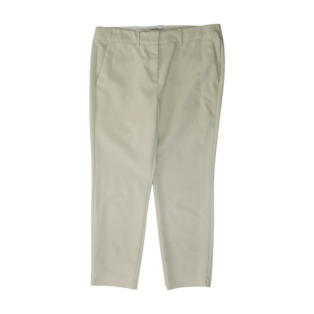 Beige Straight Pants