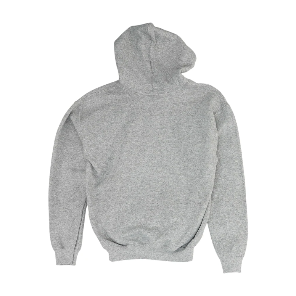 Gray Print Hoodie Pullover - Image 2