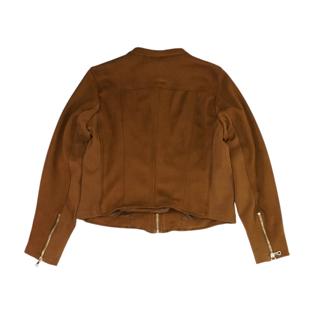 Brown Solid Jacket - Image 2