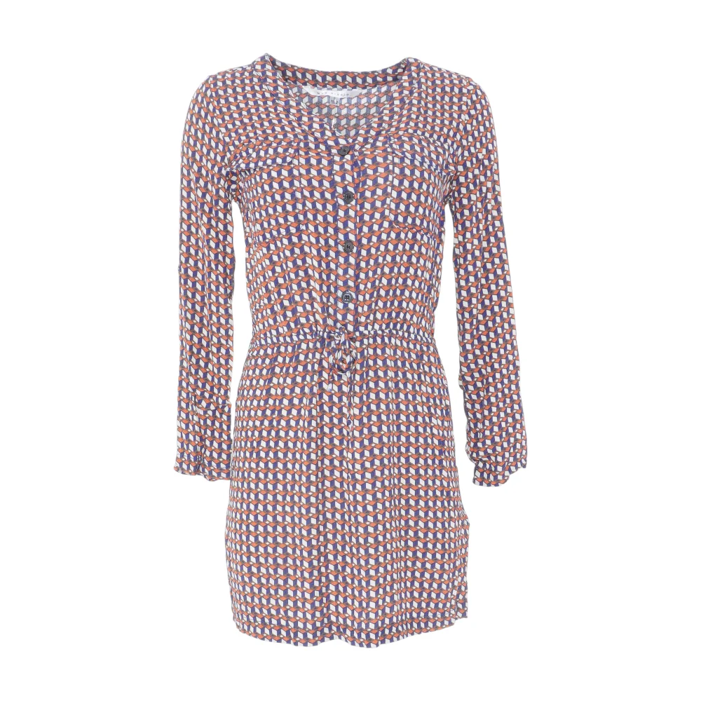 Navy Abstract Mini Dress