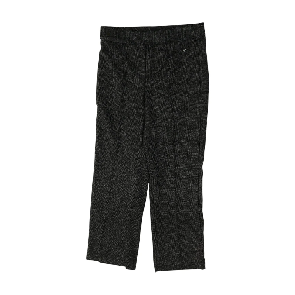 Charcoal Plaid Regular Pants