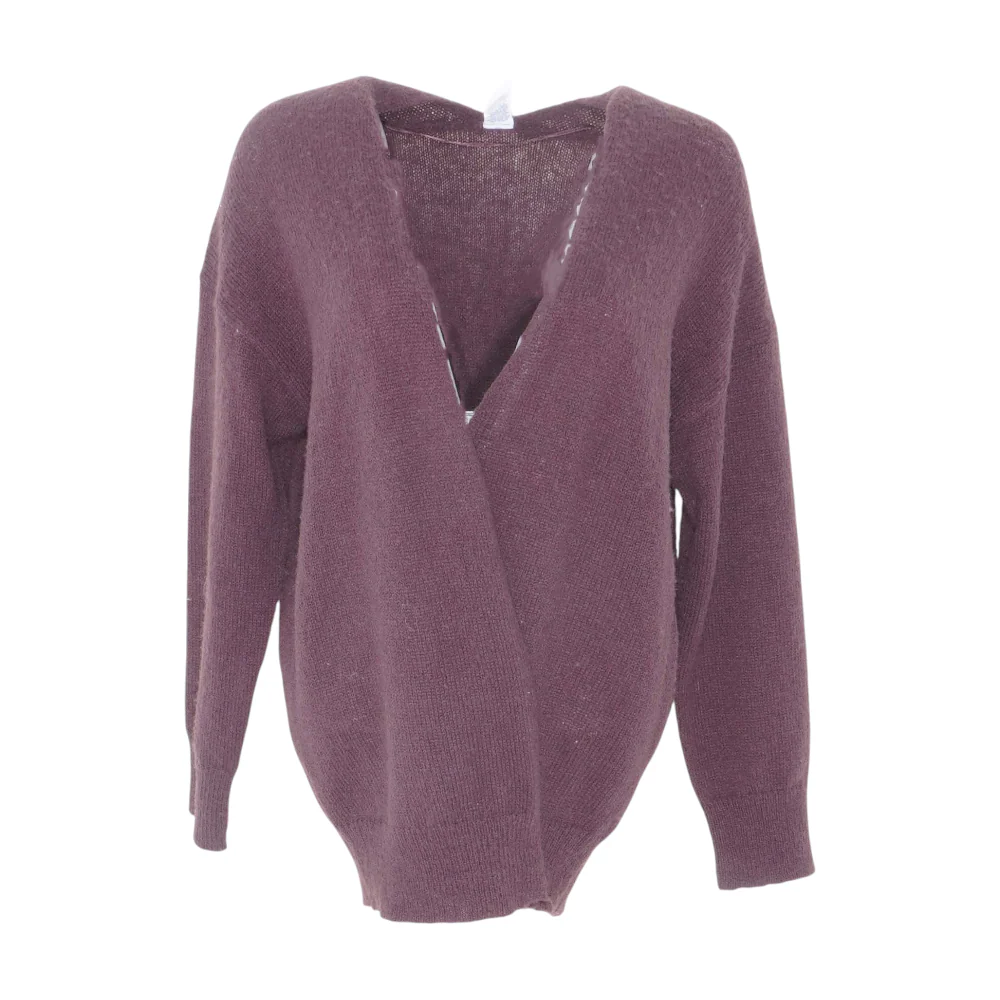 Purple Cardigan Sweater