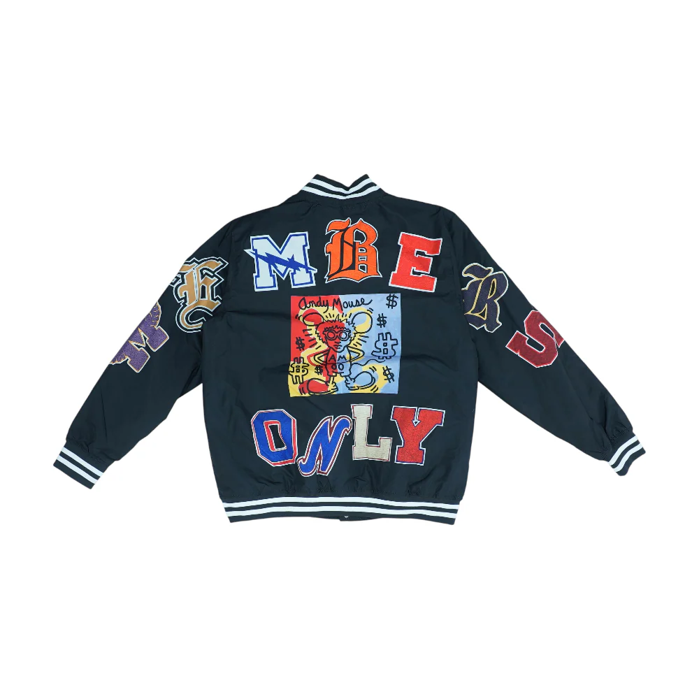 Black Graphic Jacket - Image 2