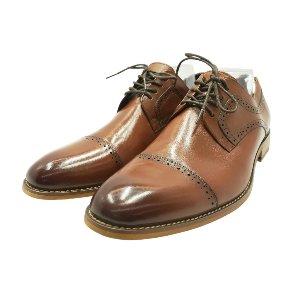 Brown Lace-Up Dress Shoes