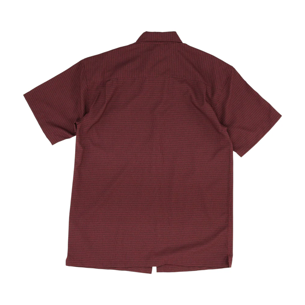 Maroon Check Short Sleeve Button Down - Image 2