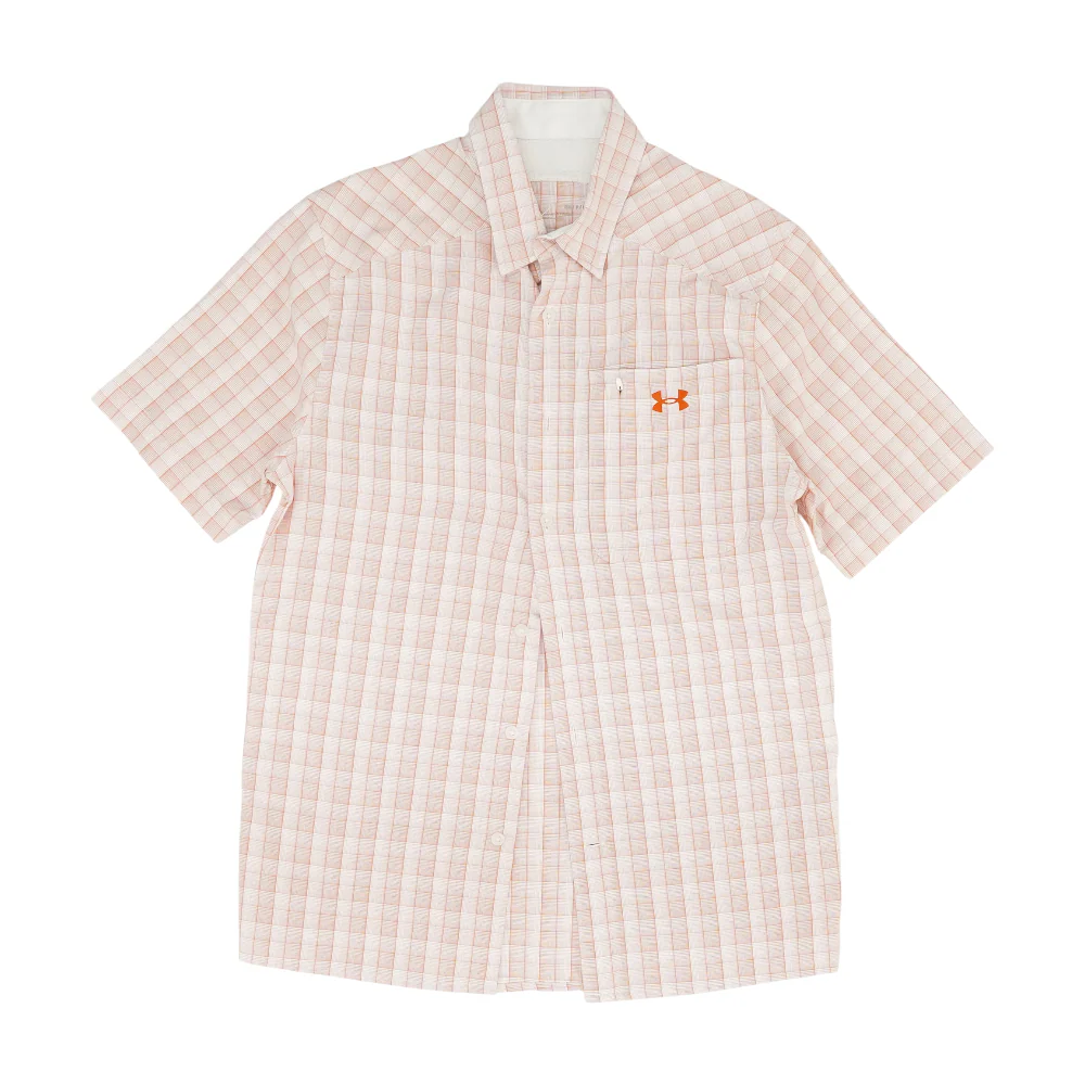 Pink Check Short Sleeve Button Down