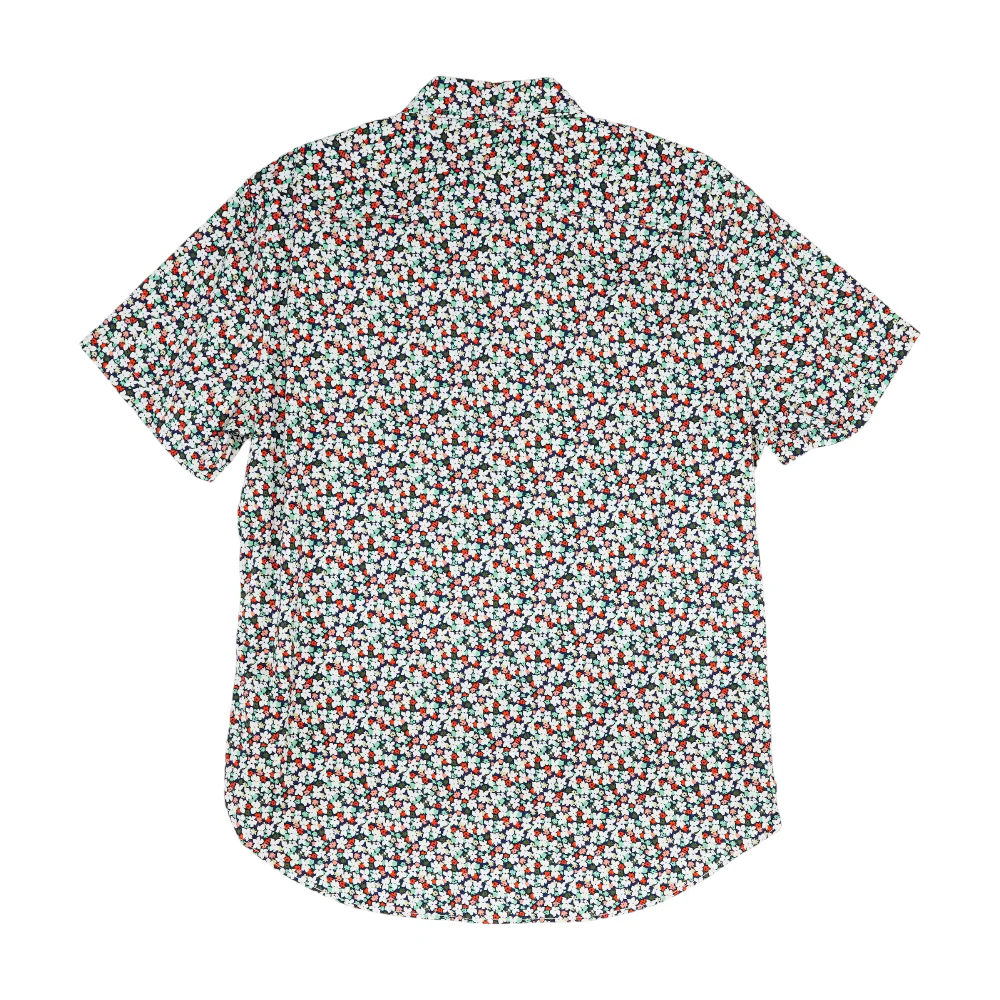 Navy Floral Short Sleeve Button Down - Image 2