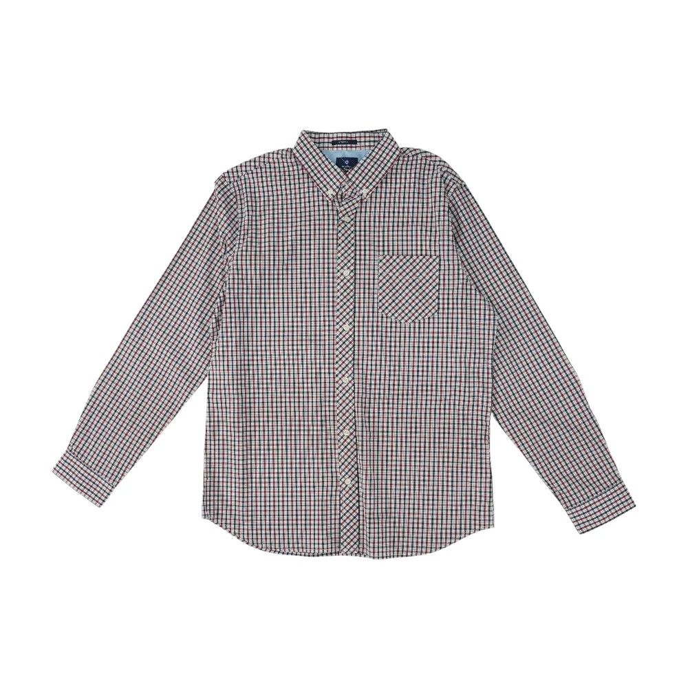 Red Check Long Sleeve Button Down
