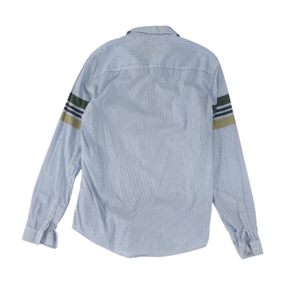 White Striped Long Sleeve Button Down - Image 2