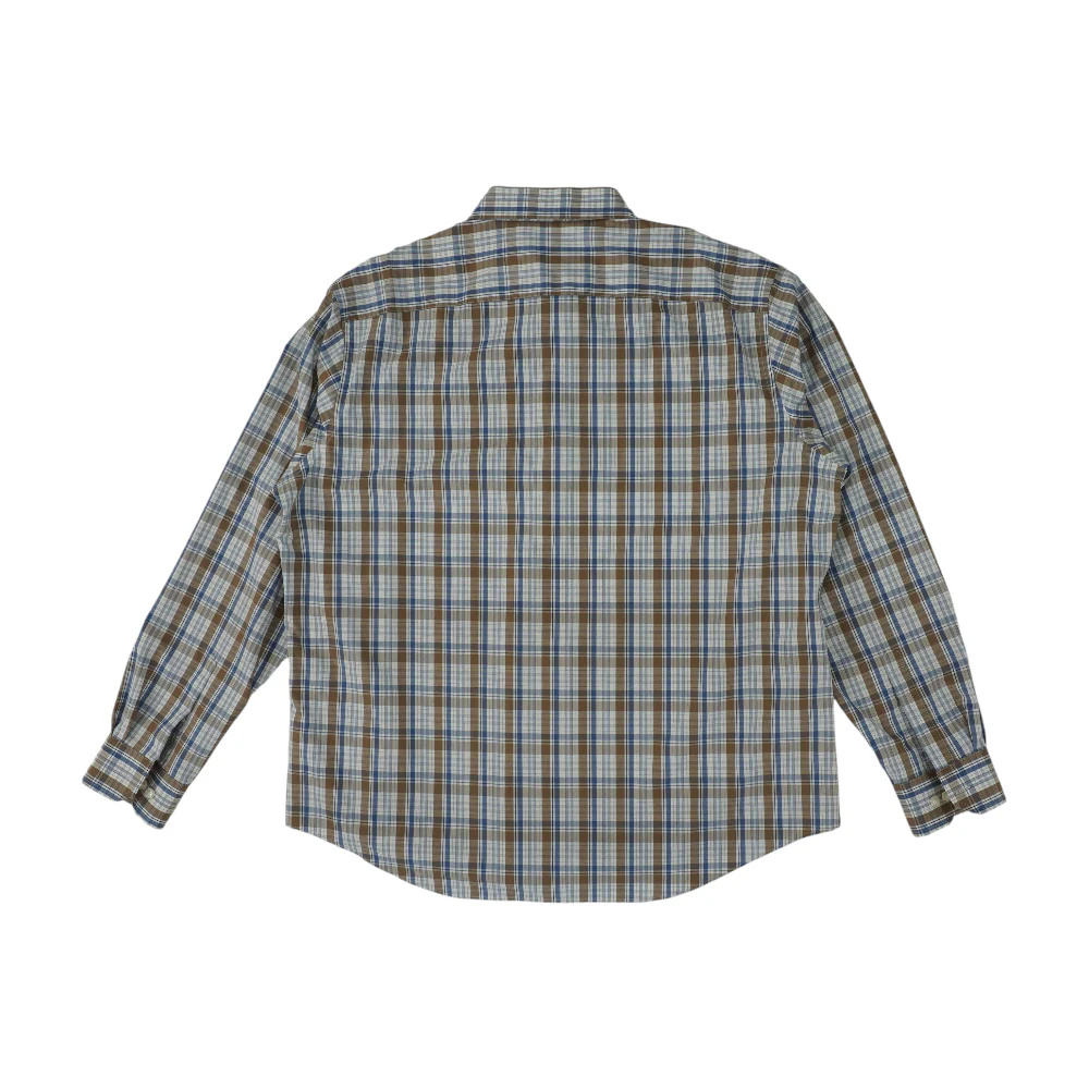 White Plaid Long Sleeve Button Down - Image 2