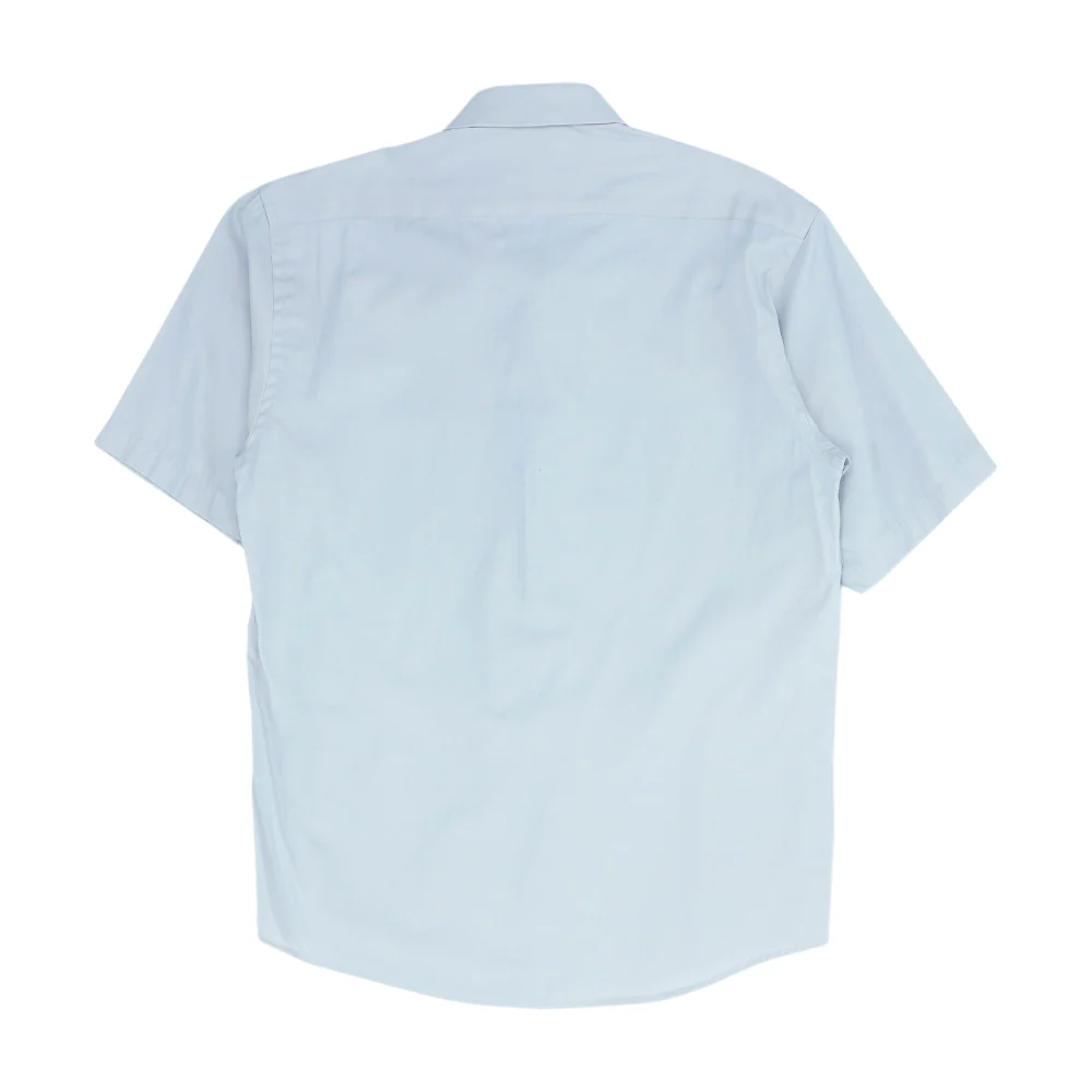 Gray Solid Short Sleeve Button Down - Image 2