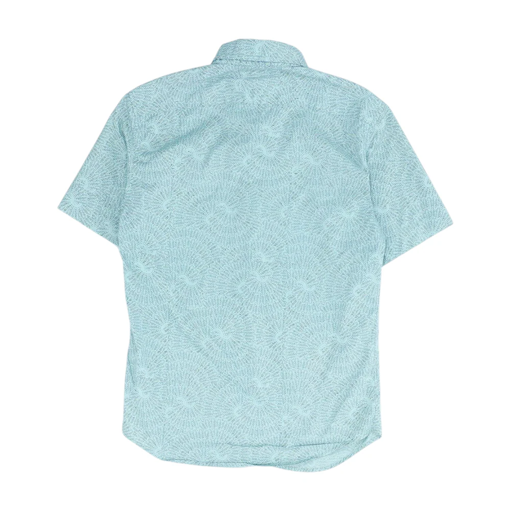 Green Print Short Sleeve Button Down - Image 2