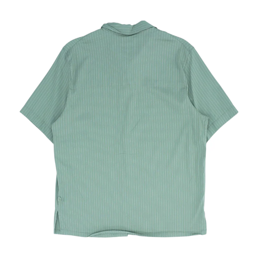 Green Striped Short Sleeve Button Down - Image 2