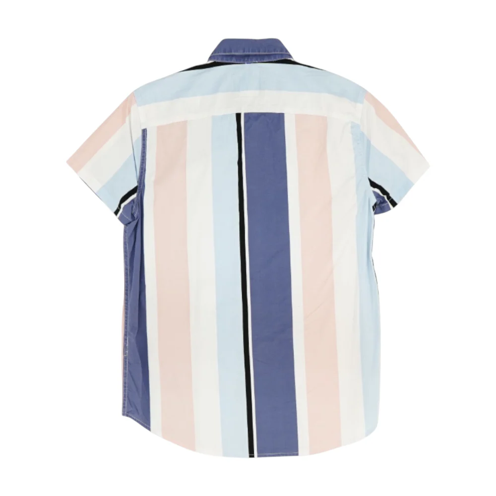 Blue Striped Short Sleeve Button Down - Image 2
